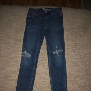 Ripped skinny jeans from old navy